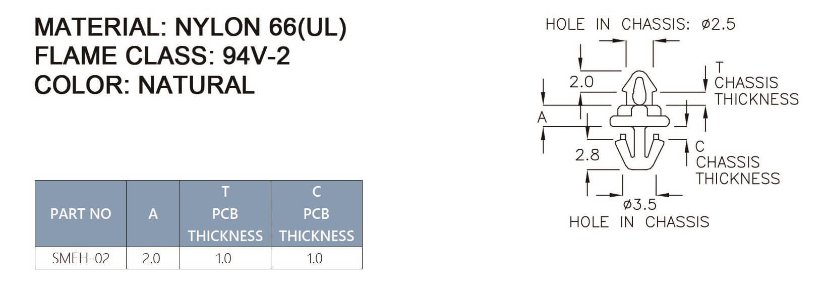 PCB Standoff SMEH-02